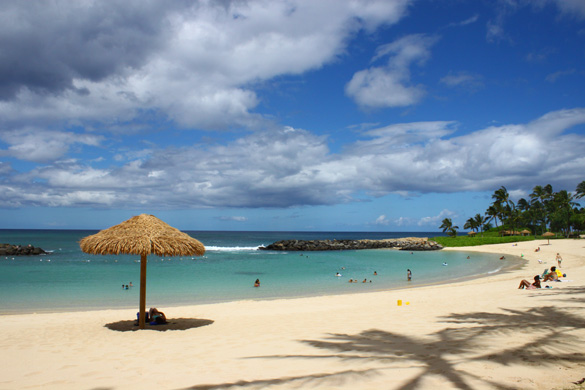 嵐もやって来るオアフ島西部のコオリナリゾート