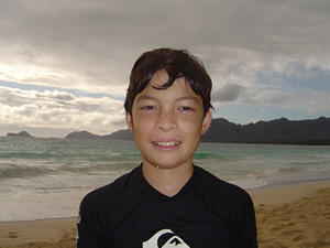 次男はハワイの中学生