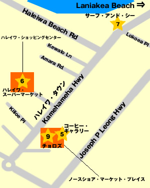 ノース・ショア地図