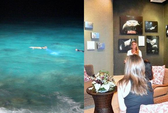 シェラトン・コナ・リゾート&スパ・アット・ケアウホウ・ベイのマンタが見られるレストラン