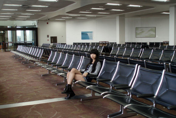 ハワイ旅行に当選した若村さん親子