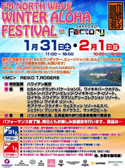 ハワイアン航空や人気ホテルの宿泊券が当たります!